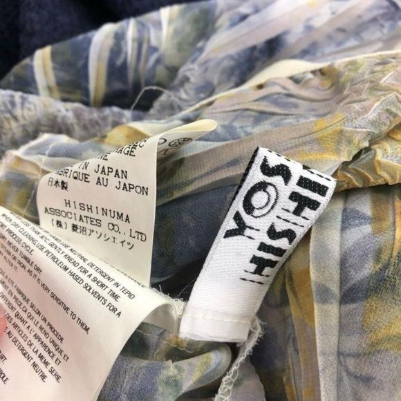 Yoshiki Hishinuma Midi Skirt Pleat Heat Crinkle Shibori - Picture 11 of 12